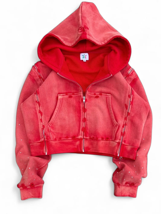 Red Interchangeable Zipup