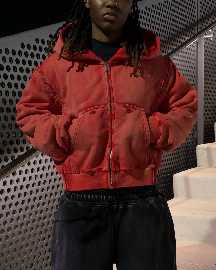 Red Interchangeable Zipup