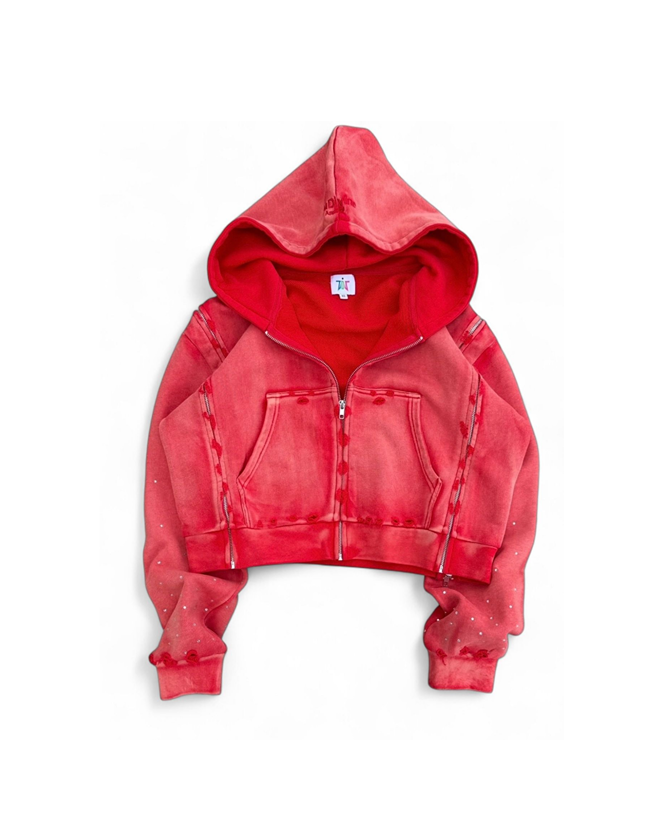 Red Interchangeable Zipup
