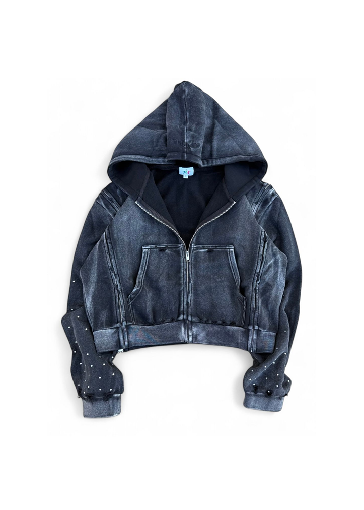 Black Interchangeable Zipup